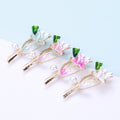 Painted Alloy Lotus Flower Brooch For Coats And Suits view 4