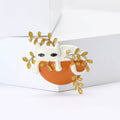Alloy Enamel Lazy Cat Brooch Pin For Suits Sweaters And Shirts view 3