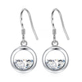 Half Moon Water Drop Zircon Drop Earrings Sweet Fresh Style Women's Fashion Ear Jewelry view 2