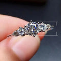 European Fashion Sparkling Round Zircon Ring For Women Cross Border Jewelry Accessory view 5