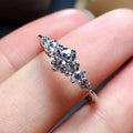 European Fashion Sparkling Round Zircon Ring For Women Cross Border Jewelry Accessory view 3