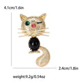 Alloy Cartoon Cat Brooch For Coats Cardigans And Clothing Fastening view 6