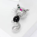 Alloy Cartoon Cat Brooch For Coats Cardigans And Clothing Fastening view 5