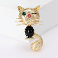 Alloy Cartoon Cat Brooch For Coats Cardigans And Clothing Fastening view 4