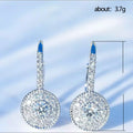 Luxury Sparkling Full Pave Zircon Earrings For Women Celebrity Style Fashion Ear Jewelry view 5