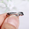Trendy Minimalist Double Layer Plain Band Couple Ring Fashion Party Finger Jewelry For Women view 3