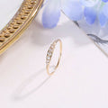 Korean Style Minimalist Zircon Couple Ring Electroplated Inlaid Diamond Women's Jewelry view 3