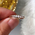 Korean Style Minimalist Zircon Couple Ring Electroplated Inlaid Diamond Women's Jewelry view 4