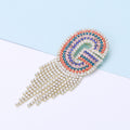 Alloy Letter G Tassel Brooch Pin Fashion Coat Accessory For Women view 2