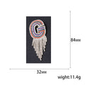 Alloy Letter G Tassel Brooch Pin Fashion Coat Accessory For Women view 5