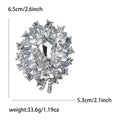 Alloy Crystal Glass Brooch Pin For Womens Suits And Cardigans view 8