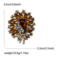 Alloy Crystal Glass Brooch Pin For Womens Suits And Cardigans view 9