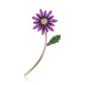 Alloy Sunflower Brooch Pin For Collars Suits And Coats view 3