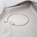 2025 Korean Fashion Round Knot Smooth Adjustable Open Bangle Bracelet For DIY Accessories view 2
