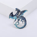 Metal Alloy Enamel Flying Dragon Brooch For Unisex Lapel Decoration view 5