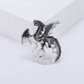Metal Alloy Enamel Flying Dragon Brooch For Unisex Lapel Decoration view 2