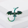 Alloy Enamel Western Dragon Brooch Pin For Fashion Garments view 2