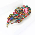 Alloy Rhinestone Glass Statement Brooch For Women's Suits And Coats view 3