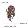Alloy Rhinestone Glass Statement Brooch For Women's Suits And Coats view 6