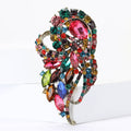 Alloy Rhinestone Glass Statement Brooch For Women's Suits And Coats view 2