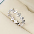 Fashion Rose Gold Vine Leaf Ring For Women Style Stackable Statement Finger Jewelry view 6