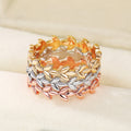 Fashion Rose Gold Vine Leaf Ring For Women Style Stackable Statement Finger Jewelry view 4