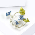 Alloy Enamel Dove Brooch Pin For Coats And Cardigans view 2