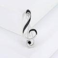 Alloy Enamel Music Note Brooch Simple Unisex Suit Lapel Pin view 3