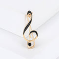 Alloy Enamel Music Note Brooch Simple Unisex Suit Lapel Pin view 6
