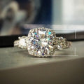 European American Style White Gold Plated Zircon Ring For Wedding Anniversary Gift Jewelry view 2