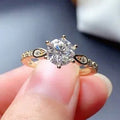 Eight Hearts Eight Arrows Zircon Wedding Ring For Women, Romantic Bridal Finger Jewelry view 1