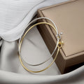 Korean Fashion Smooth Round Knot Open Adjustable Bangle Simple Versatile Bracelet Hand Jewelry view 1