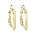 Vintage Gold Alloy Geometric Square Hoop Stud Earrings For Women European Style Statement Earrings view 5