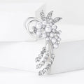 Alloy Pearl Flower Brooch For Women Suit And Coat Lapels view 3