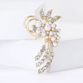 Alloy Pearl Flower Brooch For Women Suit And Coat Lapels view 4