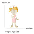 Alloy Nurse Brooch Pin For Cute Fashion Outerwear Accessories view 6