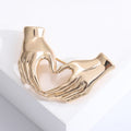Alloy Heart Hand Gesture Brooch Pin For Coats And Sweaters view 2