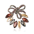 Alloy Glass Bow Brooch For Womens Cardigan And Coat Decoration view 5