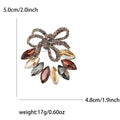 Alloy Glass Bow Brooch For Womens Cardigan And Coat Decoration view 4