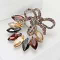 Alloy Glass Bow Brooch For Womens Cardigan And Coat Decoration view 3
