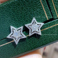 Imitation Zircon Five Point Star Stud Earrings For Women Fashion Statement Jewelry view 5