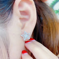 Imitation Zircon Five Point Star Stud Earrings For Women Fashion Statement Jewelry view 4