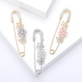 Alloy Flower Brooch Pin For Coats Cardigans And Sweaters view 1
