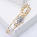 Alloy Flower Brooch Pin For Coats Cardigans And Sweaters view 2