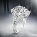 Sparkling Square Princess Zircon Ring For Women, European Fashion Engagement Proposal Jewelry view 3