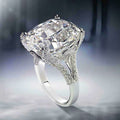 Sparkling Square Princess Zircon Ring For Women, European Fashion Engagement Proposal Jewelry view 2