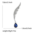 Alloy Imitation Blue Crystal Brooch For Women Cardigan Decoration view 5