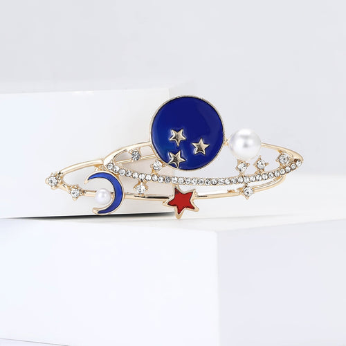 Alloy Enamel Galaxy Brooch Pin For Men And Women Apparel