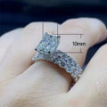 Fashion Double Row Full Pave Zircon Ring For Women, Personalized European American Finger Jewelry view 5