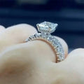 Fashion Double Row Full Pave Zircon Ring For Women, Personalized European American Finger Jewelry view 4